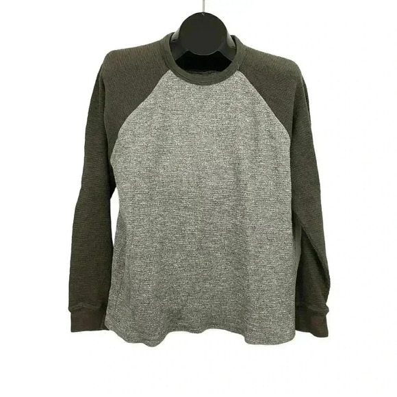 Lucky Brand Strong Boy Thermal XL Men's Long Sleeve Raglan Tee Shirt - Picture 1 of 9